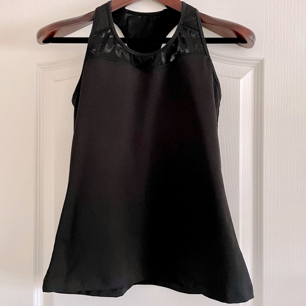 ATHLETA | Cutout Racerback Full Body Workout Tank Black Small - Picture 4 of 5